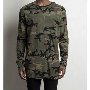 Knomadik by Patrick David - Long Sleeve Camo Crew
